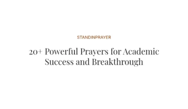 20+ Powerful Prayers for Academic Success and Breakthrough