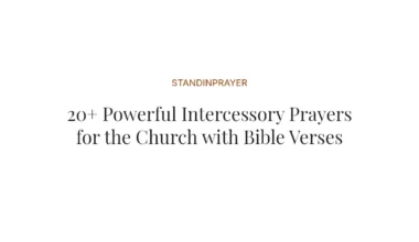 20+ Powerful Intercessory Prayers for the Church with Bible Verses