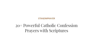 20+ Powerful Catholic Confession Prayers with Scriptures