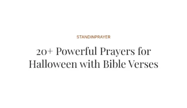 20+ Powerful Prayers for Halloween with Bible Verses