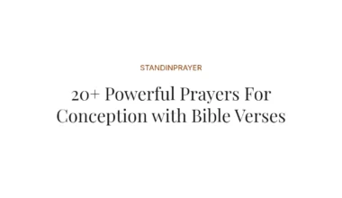 20+ Powerful Prayers For Conception with Bible Verses