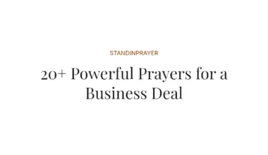 20+ Powerful Prayers for a Business Deal