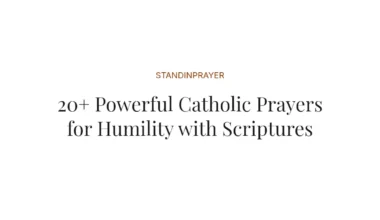 20+ Powerful Catholic Prayers for Humility with Scriptures