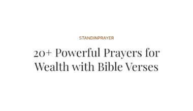20+ Powerful Prayers for Wealth with Bible Verses