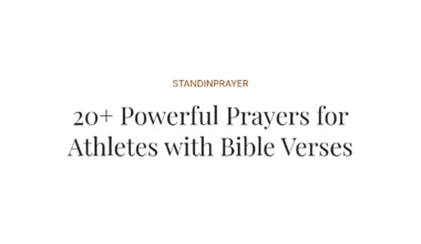 20+ Powerful Prayers for Athletes with Bible Verses