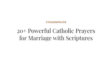 20+ Powerful Catholic Prayers for Marriage with Scriptures