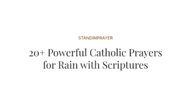 20+ Powerful Catholic Prayers for Rain with Scriptures