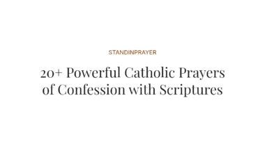 20+ Powerful Catholic Prayers of Confession with Scriptures
