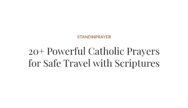 20+ Powerful Catholic Prayers for Safe Travel with Scriptures