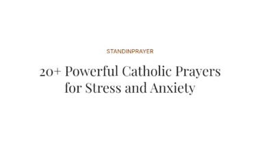 20+ Powerful Catholic Prayers for Stress and Anxiety