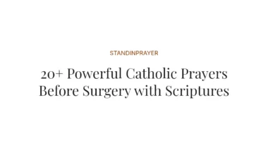 20+ Powerful Catholic Prayers Before Surgery with Scriptures