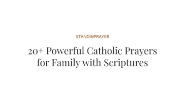 20+ Powerful Catholic Prayers for Family with Scriptures