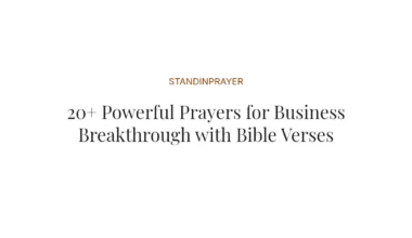 20+ Powerful Prayers for Business Breakthrough with Bible Verses
