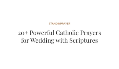 20+ Powerful Catholic Prayers for Wedding with Scriptures