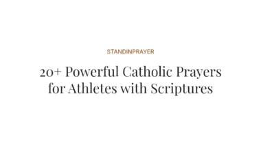 20+ Powerful Catholic Prayers for Athletes with Scriptures