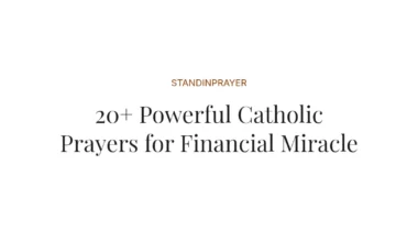 20+ Powerful Catholic Prayers for Financial Miracle