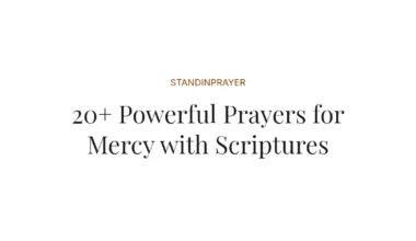20+ Powerful Prayers for Mercy with Scriptures