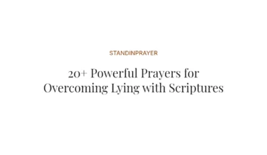20+ Powerful Prayers for Overcoming Lying with Scriptures