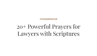 20+ Powerful Prayers for Lawyers with Scriptures