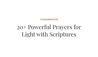 20+ Powerful Prayers for Light with Scriptures