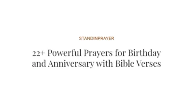 22+ Powerful Prayers for Birthday and Anniversary with Bible Verses