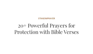 20+ Powerful Prayers for Protection with Bible Verses
