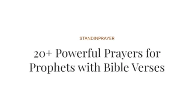 20+ Powerful Prayers for Prophets with Bible Verses