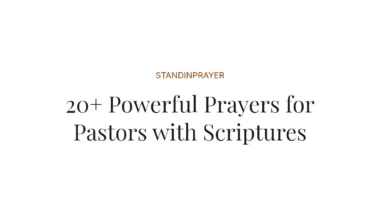20+ Powerful Prayers for Pastors with Scriptures