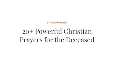 20+ Powerful Christian Prayers for the Deceased