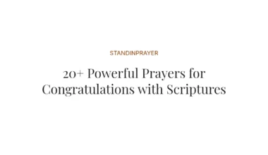 20+ Powerful Prayers for Congratulations with Scriptures