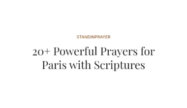 20+ Powerful Prayers for Paris with Scriptures