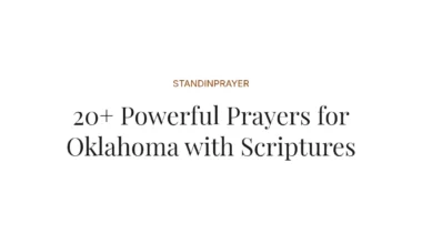 20+ Powerful Prayers for Oklahoma with Scriptures