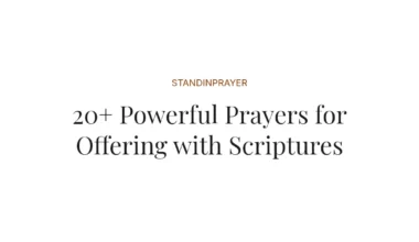 20+ Powerful Prayers for Offering with Scriptures