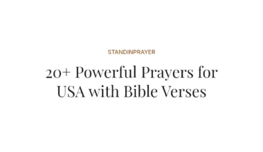 20+ Powerful Prayers for USA with Bible Verses