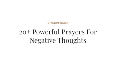 20+ Powerful Prayers For Negative Thoughts