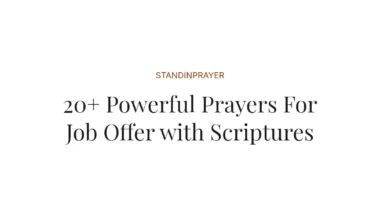 20+ Powerful Prayers For Job Offer with Scriptures