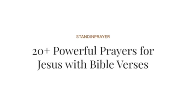 20+ Powerful Prayers for Jesus with Bible Verses