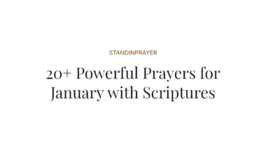 20+ Powerful Prayers for January with Scriptures