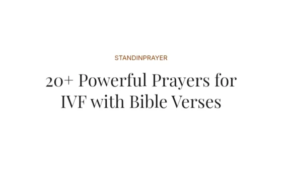 20+ Powerful Prayers for IVF with Bible Verses