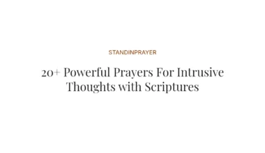 20+ Powerful Prayers For Intrusive Thoughts with Scriptures
