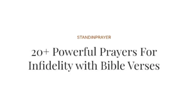 20+ Powerful Prayers For Infidelity with Bible Verses