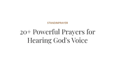 20+ Powerful Prayers for Hearing God's Voice