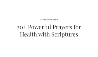 20+ Powerful Prayers for Health with Scriptures