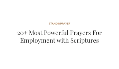 20+ Most Powerful Prayers For Employment with Scriptures