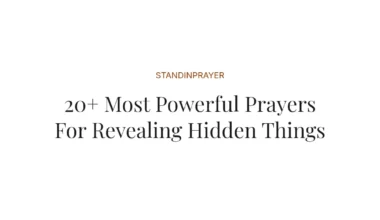 20+ Most Powerful Prayers For Revealing Hidden Things