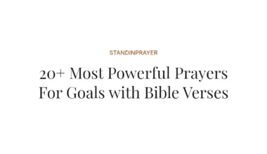 20+ Most Powerful Prayers For Goals with Bible Verses