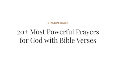 20+ Most Powerful Prayers for God with Bible Verses