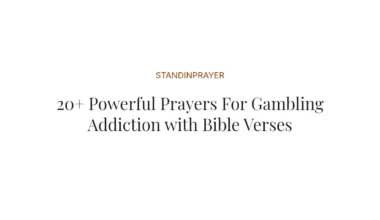 20+ Powerful Prayers For Gambling Addiction with Bible Verses
