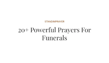 20+ Powerful Prayers For Funerals