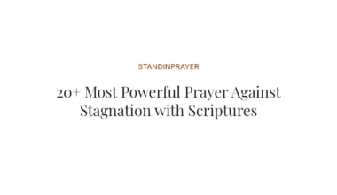 20+ Most Powerful Prayer Against Stagnation with Scriptures